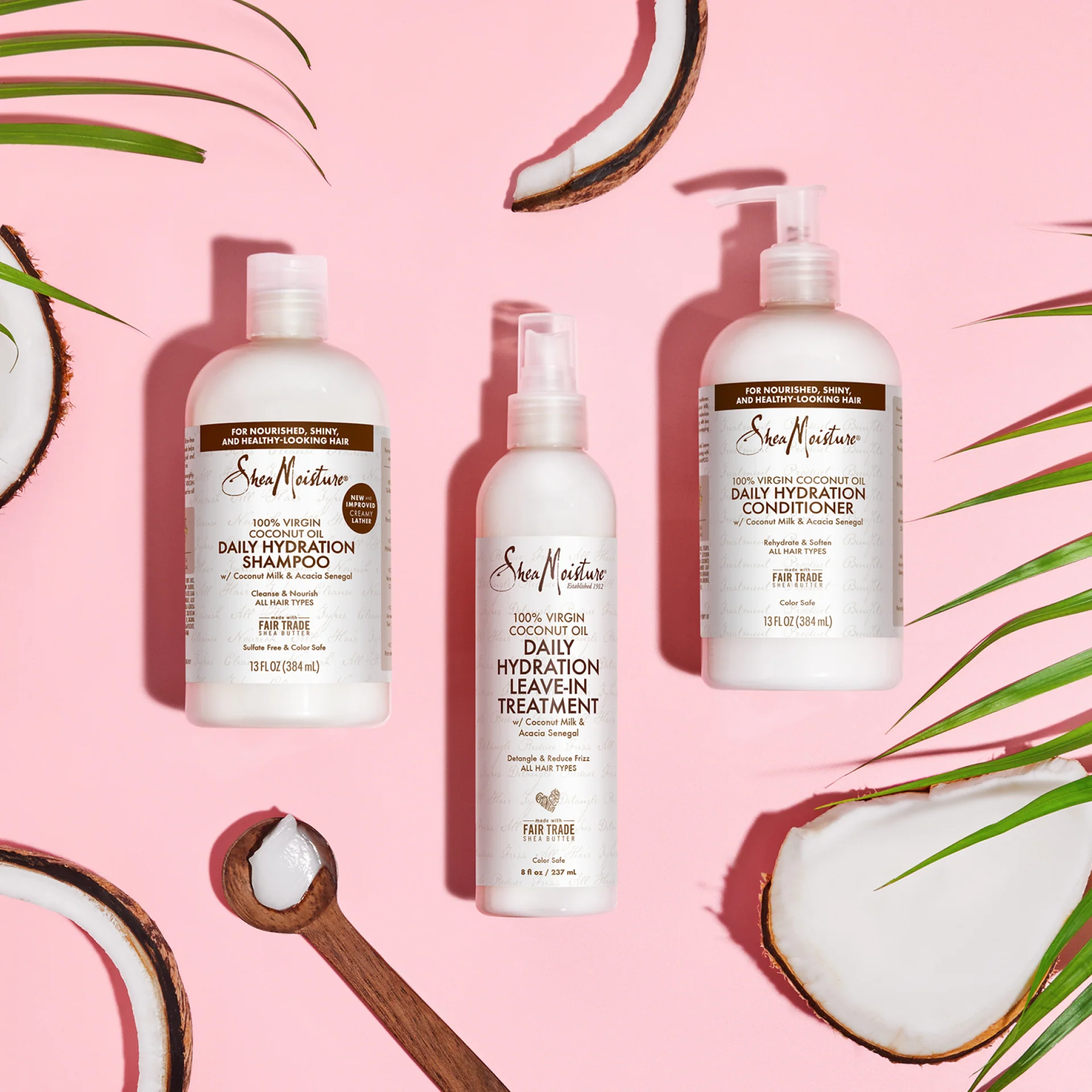 100%  Virgin Coconut Oil Daily Hydration Shampoo - Image 5