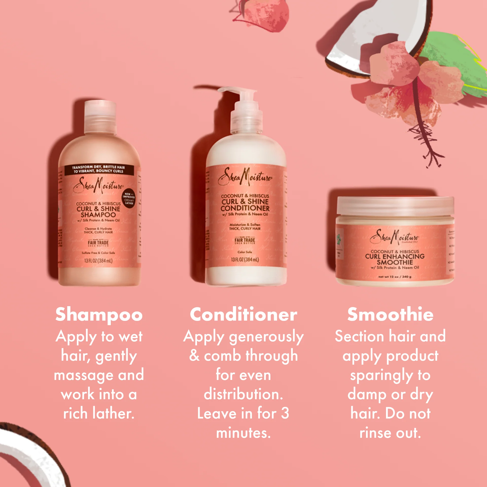 Coconut & Hibiscus Curl & Shine Shampoo - Image 5