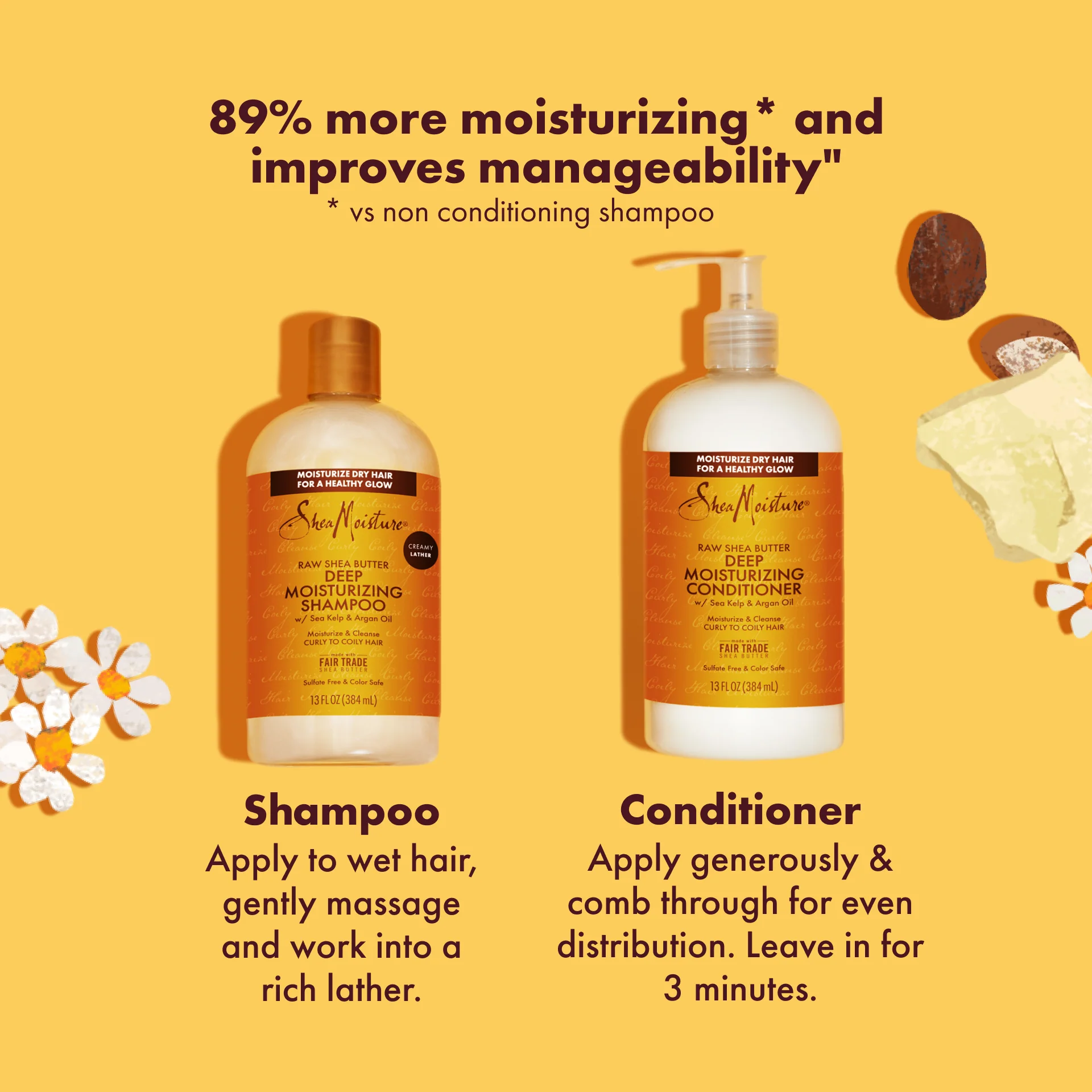 Raw Shea Butter Deep Moisturising Conditioner - Image 3